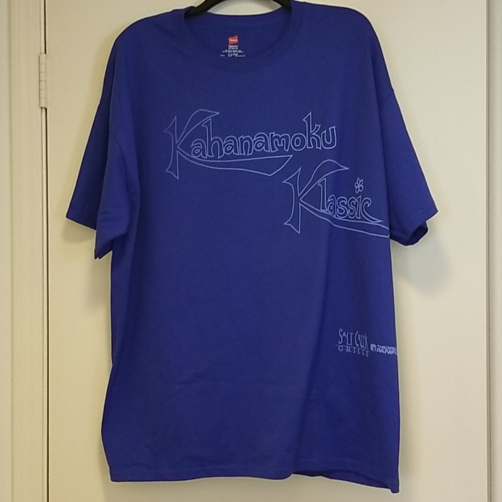 Kahanamoku Klassic Outrigger tee Royal Blue Size XL